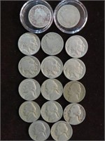 (16) NICKELS VARIOUS TYPES, DATES & MINT MARKS