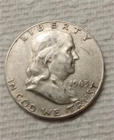 OF) 1963 D Franklin Half Dollar