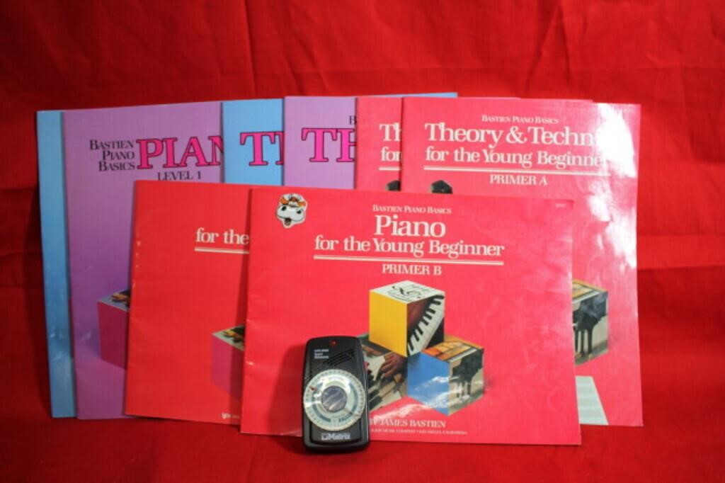 Large Lot of Piano Instructions & Metrodome