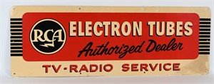 RCA RADIO AUTHORIZED DEALER TIN SIGN