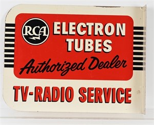 RCA RADIO AUTHORIZED DEALER FLANGE SIGN