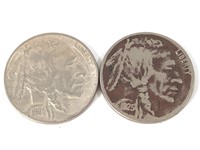 2 Buffalo Nickels: 1925, 1925-D