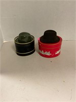 2 Miniature Salesman Sample Stetson Hats Vintage