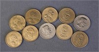 10 Assorted Dollar Coins