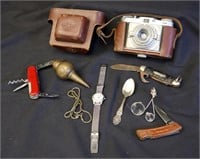 Watches, Knives, Spoon, Camera