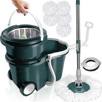 Masthome Mop and Bucket with Wringer Set  Spin Mop