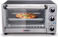 Toaster Oven 4 Slice  Multi-function Stainless Ste