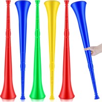 6 Pcs Stadium Horn Vuvuzela Noise Makers Blow Horn