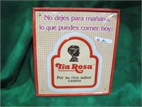 TIA-ROSA EMBOSSED SPANISH SIGN