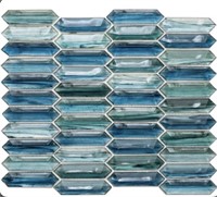 The Tile Life Island Antigua 14x12 Picket Glass Mo