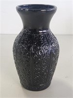 Black Amethyst Vase 7in Tall