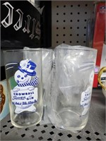 5 Vtg. Snowball Squirt & Gin Glasses