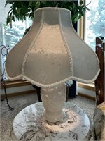 VTG Aladdin Alacite Table Lamp w/Custom Made Shade