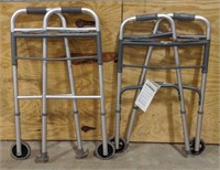 Probasic aluminum folding walker with tags and