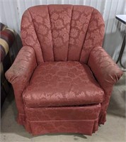 Mauve chanel tufted swivel rocker made by Best