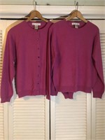 VINTAGE 100% CASHMERE 2PC SWEATER SET L/XL