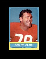 1963 Topps #140 Bob St Clair EX to EX-MT+