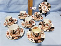 BATTERSEA BONE CHINA CUPS & SAUCERS