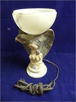 CARVED STONE EAGLE ELECTRIFIED LAMP