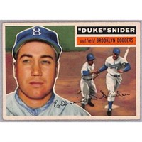 1956 Topps Duke Snider Crease Free Nice Shape