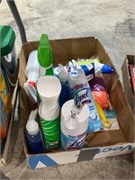 lot of cleaning items