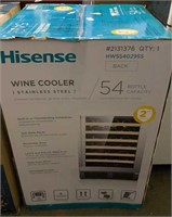 Hisense wine cooler stainless steel 54 bottle