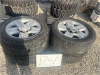 (4) 20" Tires and Chevy Rims