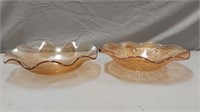 Carnival glass bowls- iris Herringbone & other