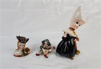 Porcelain Figures, Small Figures Have Chips