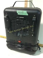 Portable electric heater - Powers up