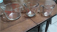 Vintage Pyrex and FireKing Measuring Cups
