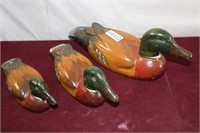 Carved Wooden Ducks