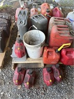 Pallet of Gas Cans