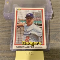 Tommy LaSorda Baseball Card