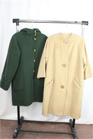 Ladies' 1950s & 1990s Reversible Wool Winter Coats