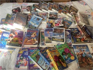 VHS -,Disney, kids TV shows, kid movies,