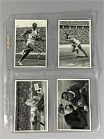(4) ANTIQUE JESSE OWENS OLYMPIC CARDS