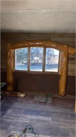 Large Timber Log Archway 8.5ft x 6.5ft Varnished