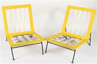 Pair of Yellow Swanson & Assoc. Sol-Air Chairs