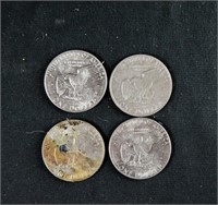 (4) US $1 COINS DOLLARS USA