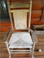 Vintage Caneback Rocking Chair Handwoven