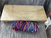 Yarn and clothespins