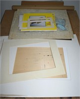 Art Supplies: Paper, Matting, Glass + Hardware