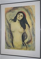 Edvard Munch Framed Madonna Poster 30 x 23