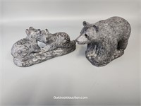 3 Wolf Original Sculptures