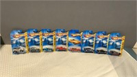 8 miscellaneous hot wheels new on cards.