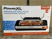 PowerXL smokeless grill elite in box