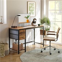 $120 Computer Desk Rustic Brown