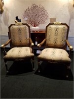X2 Arm Chair w/ Gold Fabric