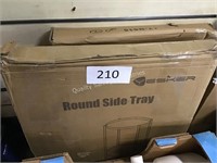 2 round side trays